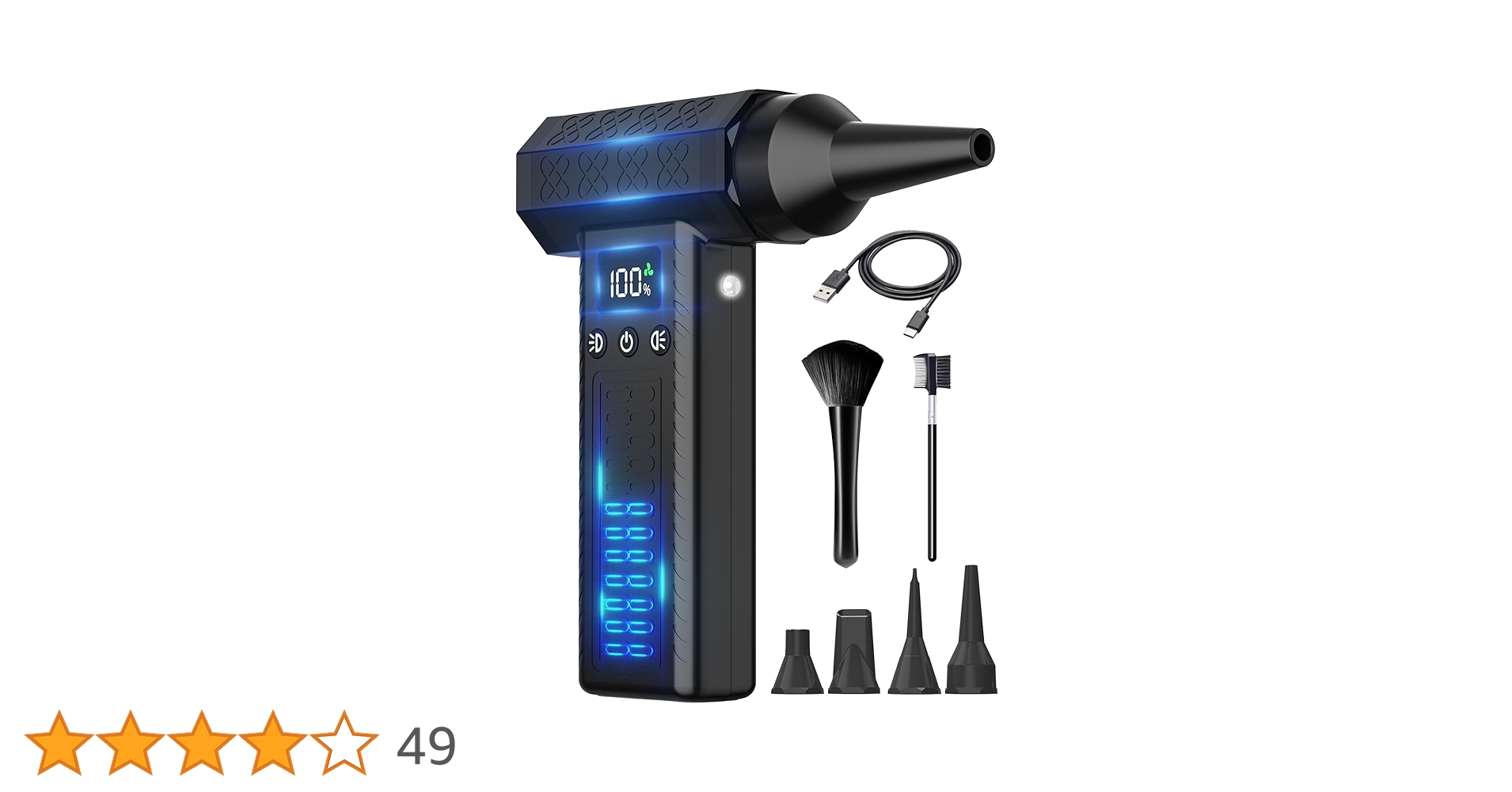 Amazon.co.jp: 洗車 ブロワー 最強 300000rpm電動エアダスター